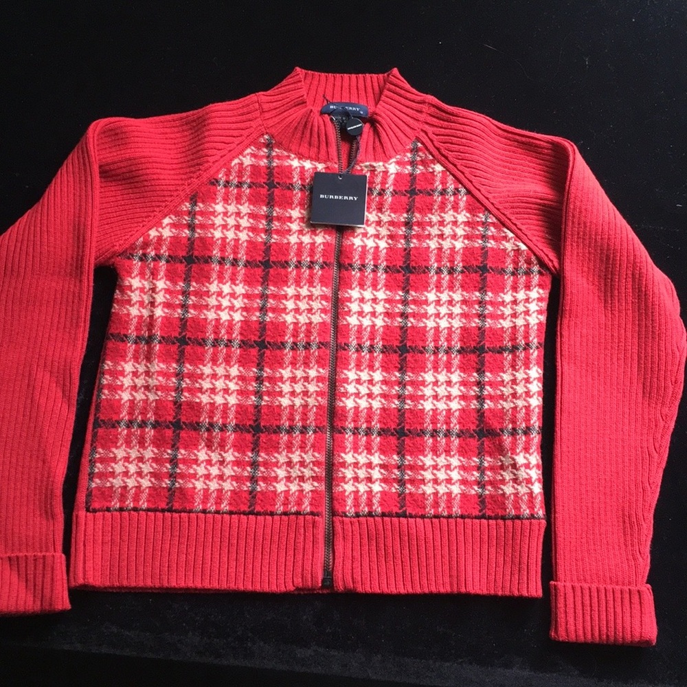 🎉Host Pick 🆕 Burberry sweater jacket AUTHENTIC - Picture 3 of 9